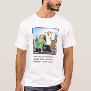 Grappig kapper kapsel T-shirt