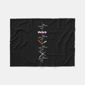 Grappig Kapsel Barber Pole Comb Blade Baard Hoorbu Fleece Deken (Voorkant (Horizontaal))