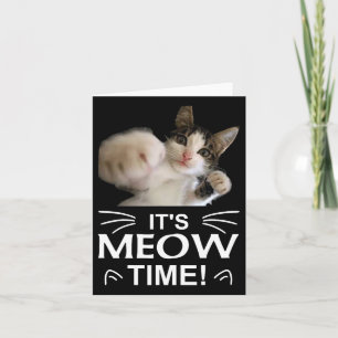 Grappig Karate Boksen Kat Miauw Tijd T Shirt T-shi Kaart