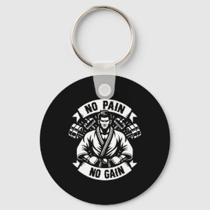Grappig Karate citeert geen pijn geen winst Grappi Sleutelhanger