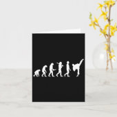Grappig Karate Evolution Gift voor Martial Artists Kaart (Gele Bloem)