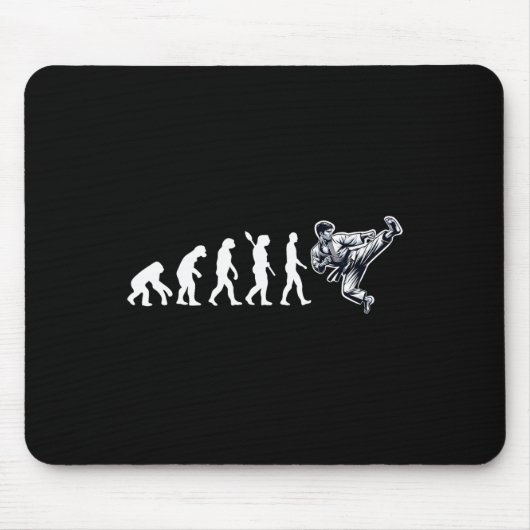 Grappig Karate Evolution Martial Arts Lover Karate Muismat (Voorkant)