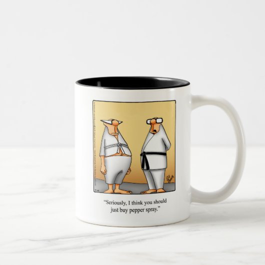 Grappig Karate Humor Mok Gift (Rechts)
