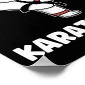 Grappig karate kat kawaii meisje vrouwen karate poster (Hoek)