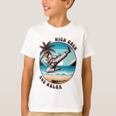 Grappig karate kick-ck en ontspan tropische krijgs t-shirt (Voorkant)