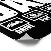 Grappig Karate Papa Martial Arts Vader Humor Vader Poster (Hoek)