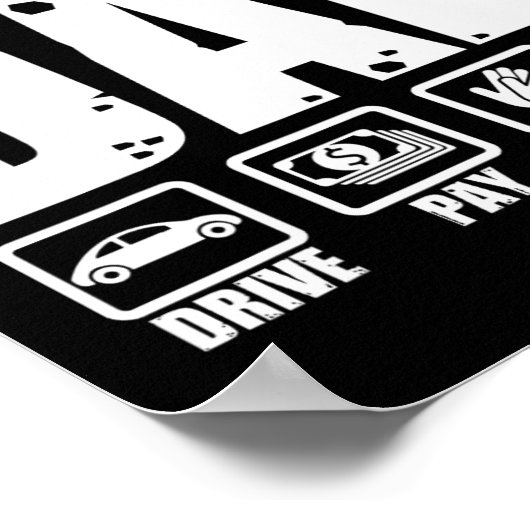 Grappig Karate Papa Martial Arts Vader Humor Vader Poster (Hoek)