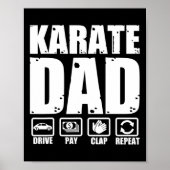 Grappig Karate Papa Martial Arts Vader Humor Vader Poster (Voorkant)