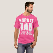 Grappig Karate Papa Martial Arts Vader Humor Vader T-shirt (Voorkant volledig)