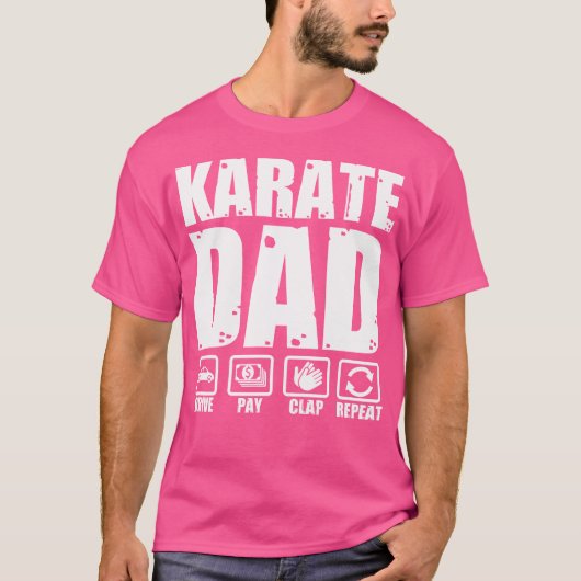 Grappig Karate Papa Martial Arts Vader Humor Vader T-shirt (Voorkant)