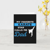 Grappig Karate Papa Martial Arts Vechten Shirt Gif Kaart (Gele Bloem)