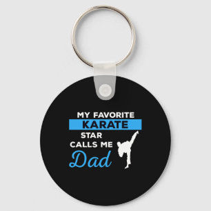 Grappig Karate Papa Martial Arts Vechten Shirt Gif Sleutelhanger