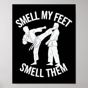 Grappig Karate smokkelt me voor mannen. Poster