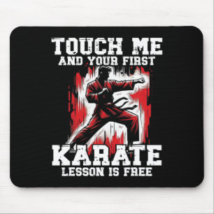 Grappig Karate voor mannen Judo Touch Me First Kar Muismat