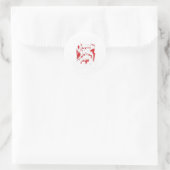 Grappig Karate voor mannen Judo Touch Me First Kar Ronde Sticker (Tas)