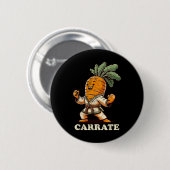 Grappig Karate Wortel Karate Trainer Karate Ronde Button 5,7 Cm (Voorkant /achterkant)