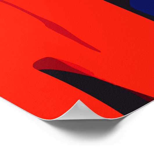 Grappig karikatuur superheld Donald Trump portret Poster (Hoek)