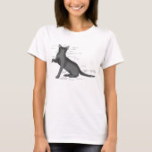 Grappig Kat Anatomie Diagram Humor Nerdy T-shirt (Voorkant)