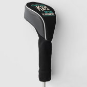 Grappig kat citaat cadeau golfheadcover (Schuin)