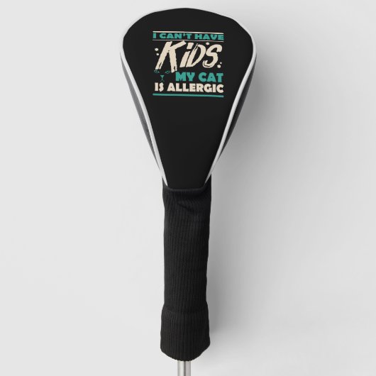 Grappig kat citaat cadeau golfheadcover (Voorkant)