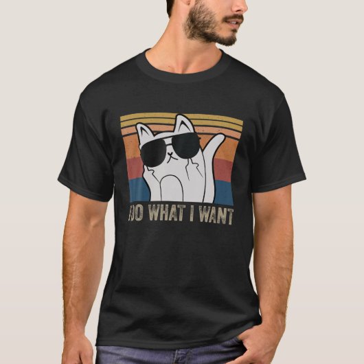 Grappig kat dat ik doe wat ik wil met mijn kat Fun T-shirt (Voorkant)
