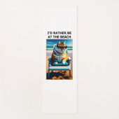 Grappig kat dat ik liever bij het strand ben. yogamat (Voorkant)