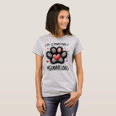 Grappig kat grafisch T-shirt - Pawsitief meowvelou (Voorkant volledig)