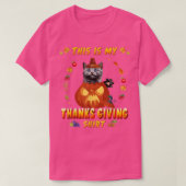 Grappig kat in de pompoenherfst-Herfst.. dit is mi T-shirt (Design voorkant)