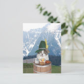 Grappig Kat/Kat Verjaardag Briefkaart (Staand voorkant)