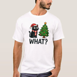 Grappig Kat Kerst Shirt - "Welke Kerstboom?"