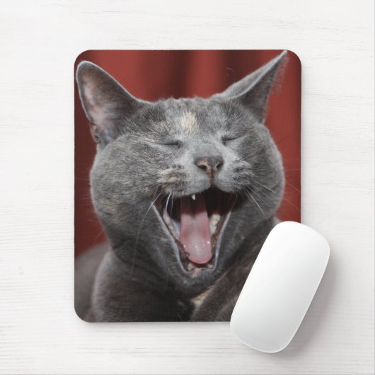 Grappig kat - Klaar om de muis te eten! Muismat (Met muis)