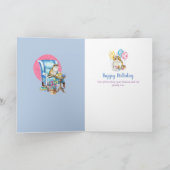 Grappig, kat Lady Birthday Card - kijk binnen! Kaart (Binnen)