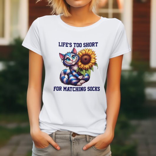 Grappig Kat Leven Is Te Kort T-shirt