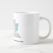 Grappig kat liefhebber cadeau grote koffiekop (Rechts)
