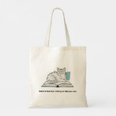 Grappig kat liefhebber cadeau tote bag (Achterkant)