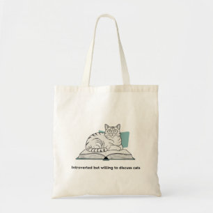 Grappig kat liefhebber cadeau tote bag