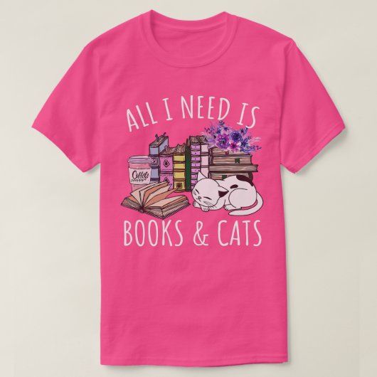 Grappig kat Lover Kitten die alles leest wat ik no T-shirt (Design voorkant)