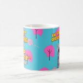 Grappig Kat Mam Gift - aangepaste naam en foto Koffiemok (Center)