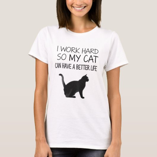 Grappig kat moeder/vader T-shirt - beter leven voo (Voorkant)
