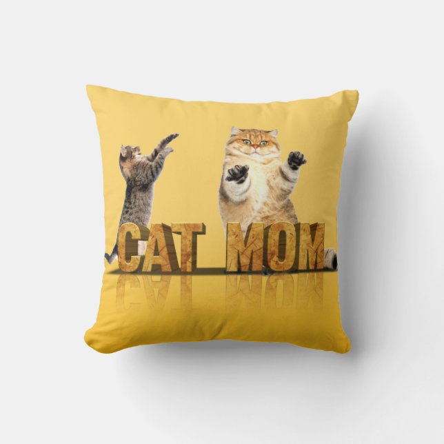 Grappig kat shirt | kat mama cadeau | kat mamá kussen (Voorkant)