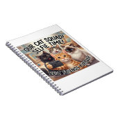 Grappig Kat Squad Selfie Journaal Notitieboek (Rechterzijde)