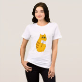 Grappig kat T-shirt, Hangry kat top (Voorkant volledig)