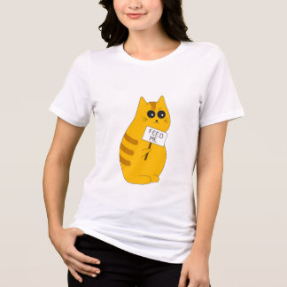 Grappig kat T-shirt, Hangry kat top