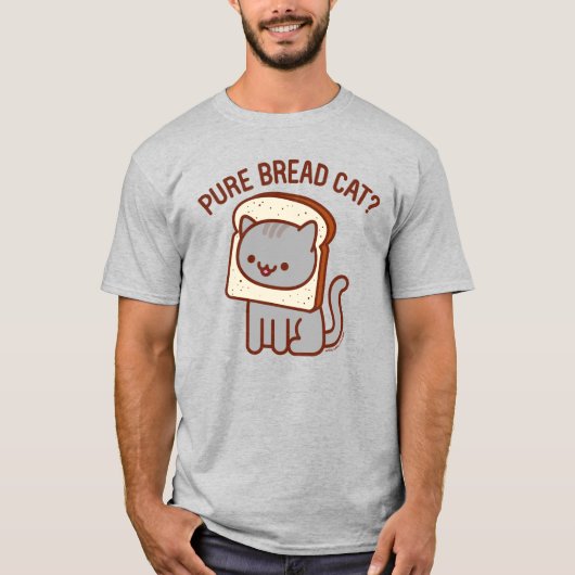 Grappig kat T-shirt - "PURE BROOD KAT?" (Voorkant)