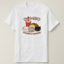Grappig Kat T-shirt - PURRITO & TACO CAT Combo