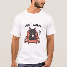 Grappig Kat T-shirt Retro Kat Meme T-shirt Humorou