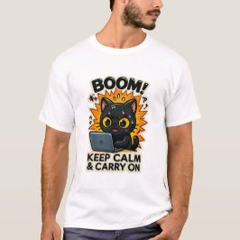 Grappig Kat T-shirt Retro Kat Meme T-shirt Humorou