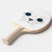 Grappig kat tafeltennisbatje (Voorkant Gekanteld)