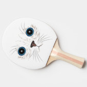 Grappig kat tafeltennisbatje (Zijkant)