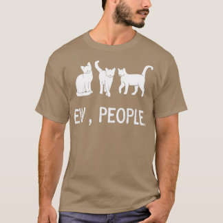 grappig kat zwarte kat grappig, mensen mowy t-shirt